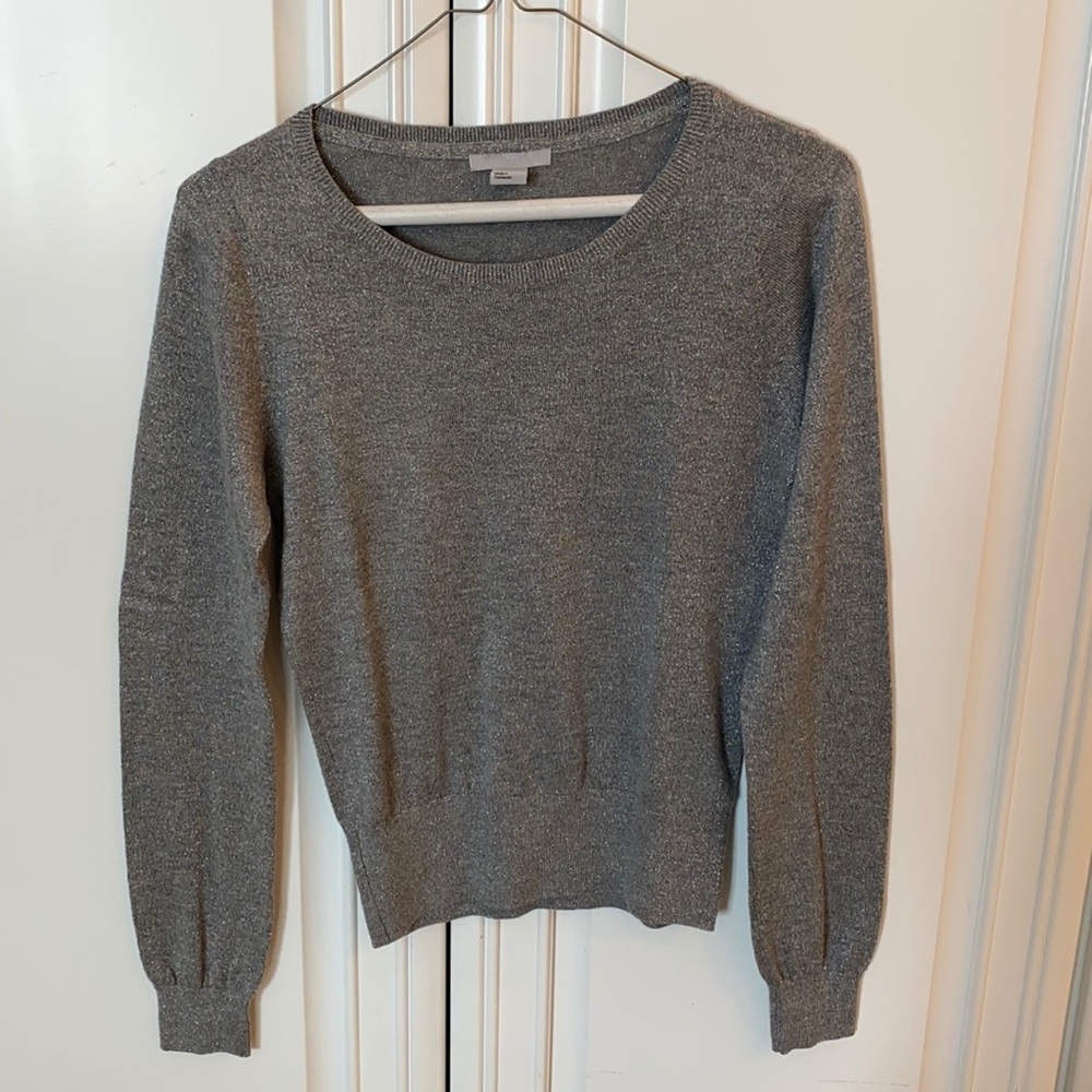 H&M Grey sparkle shimmery sweater